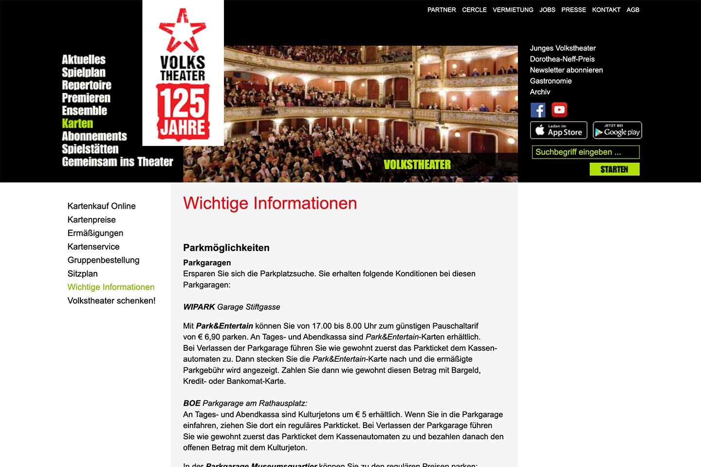 Volkstheater | volkstheater.at | 2009 (Screen Only 01) © echonet communication / Auftraggeber